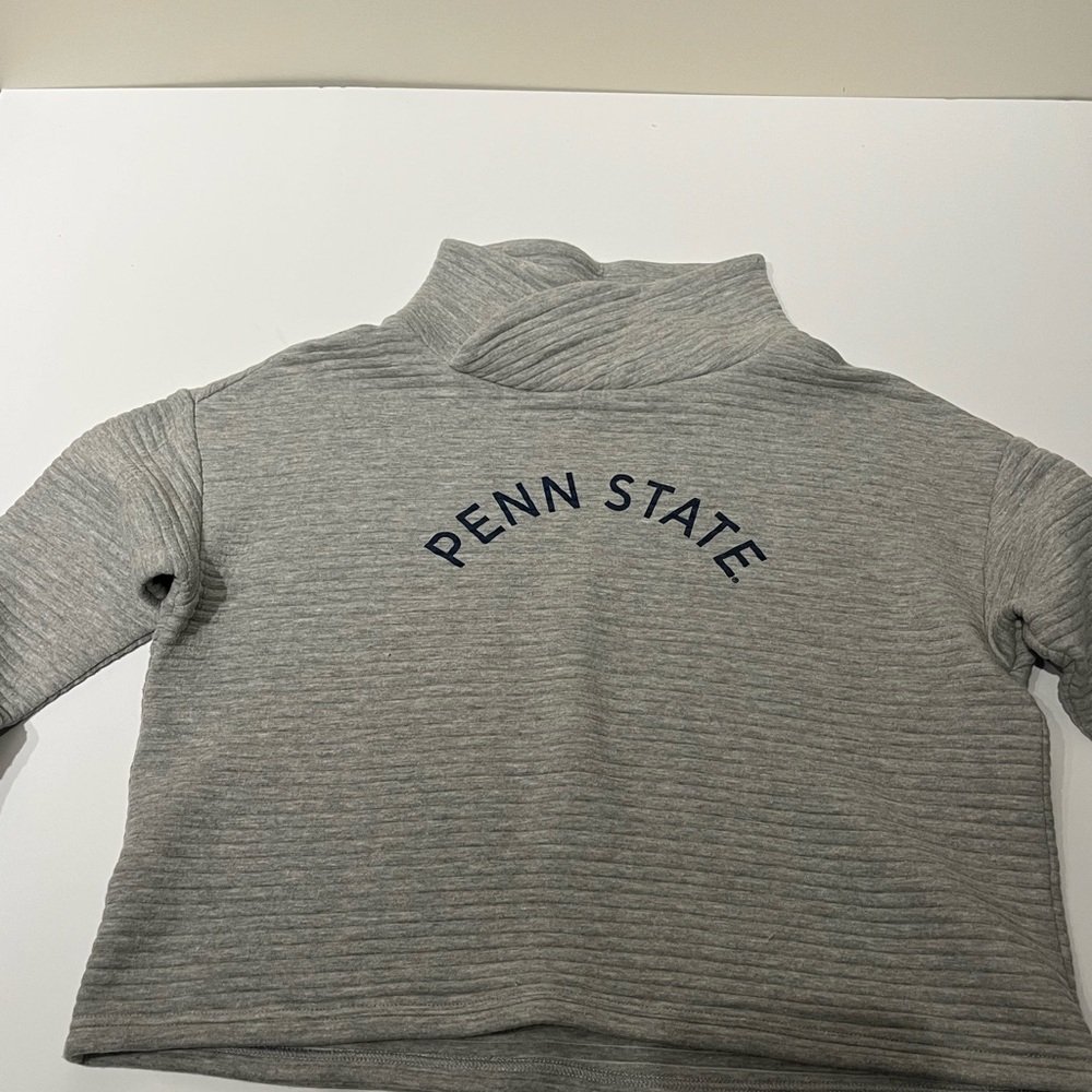 Gray Penn State Turtleneck Sweatshirt cropped size s